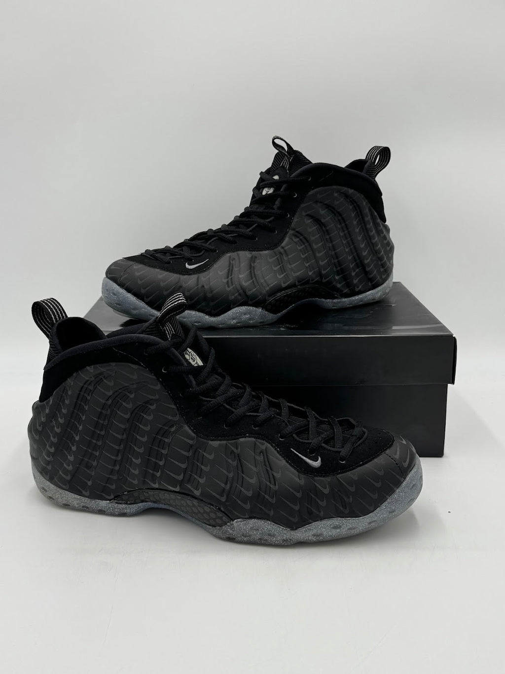 Nike Air Foamposite One All-Over Swoosh Black