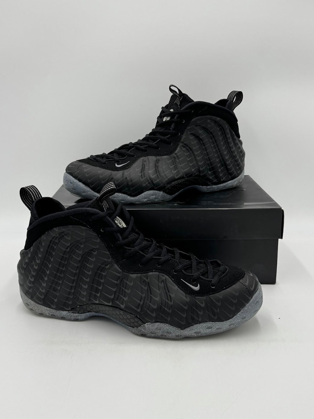 Nike Air Foamposite One All-Over Swoosh Black