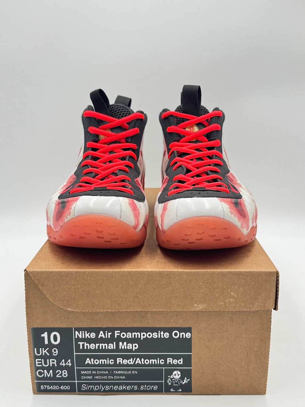 Nike Air Foamposite One Thermal Map