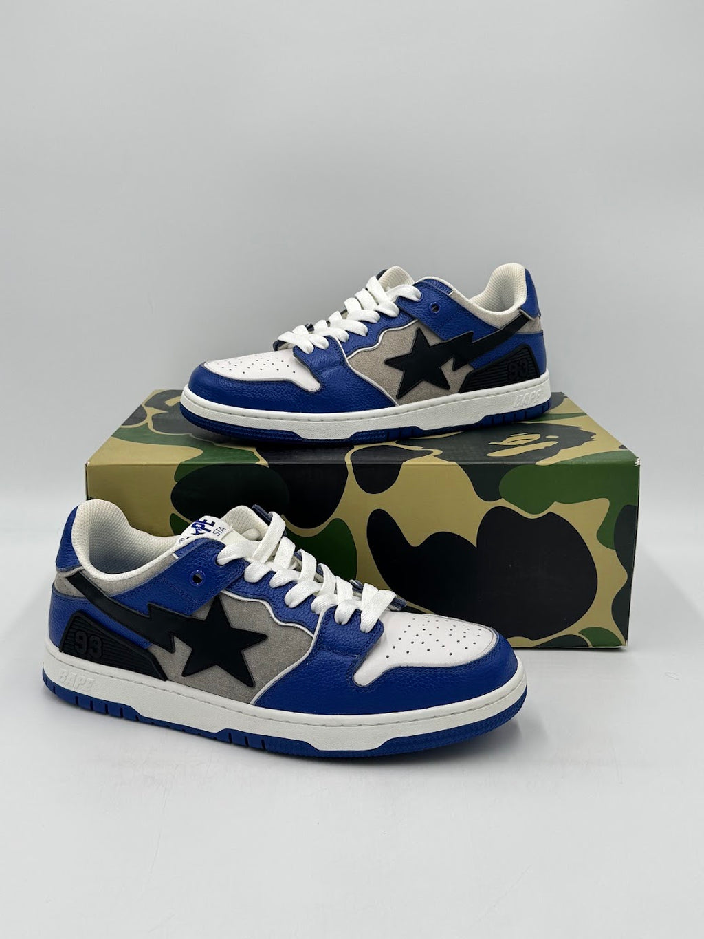A Bathing Ape Bape SK8 Sta Blue Grey