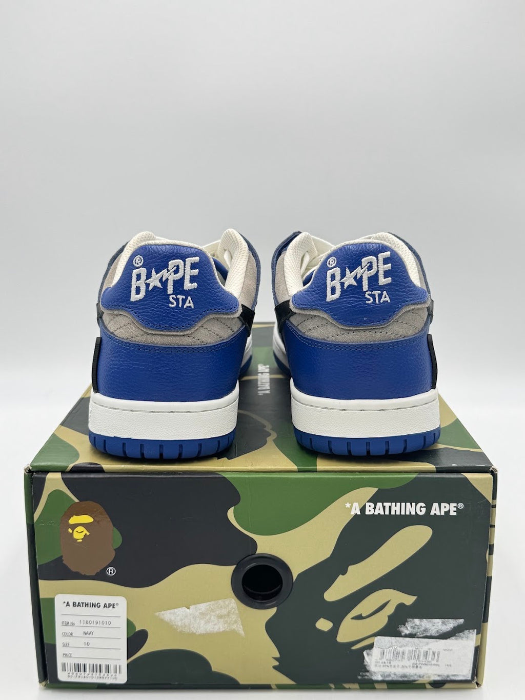 A Bathing Ape Bape SK8 Sta Blue Grey