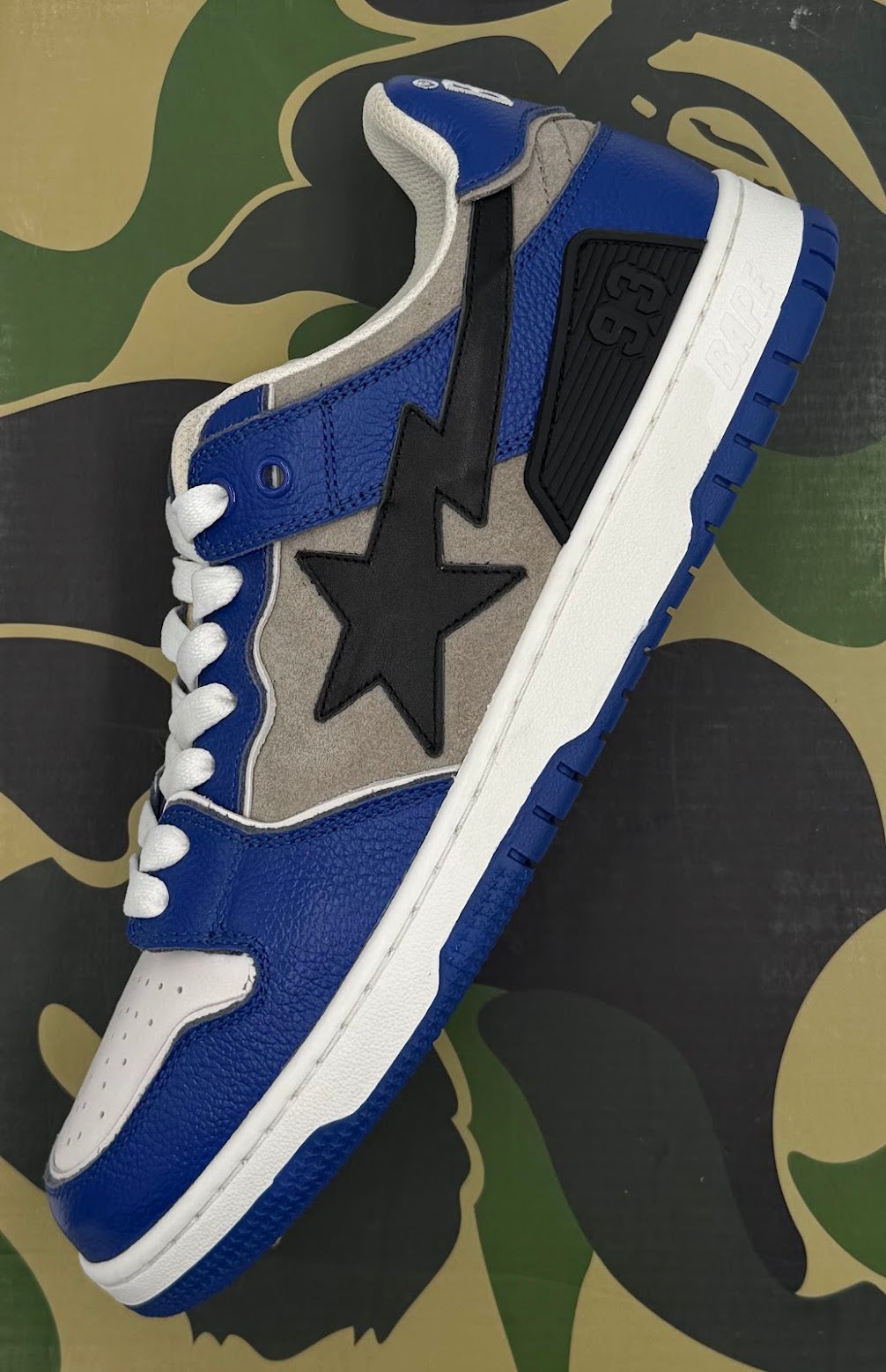 A Bathing Ape Bape SK8 Sta Blue Grey