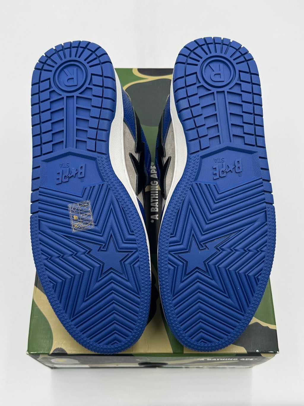 A Bathing Ape Bape SK8 Sta Blue Grey