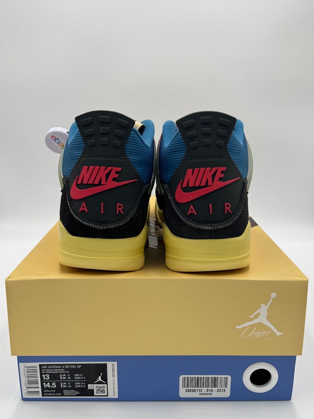 Jordan 4 Retro Union Off Noir