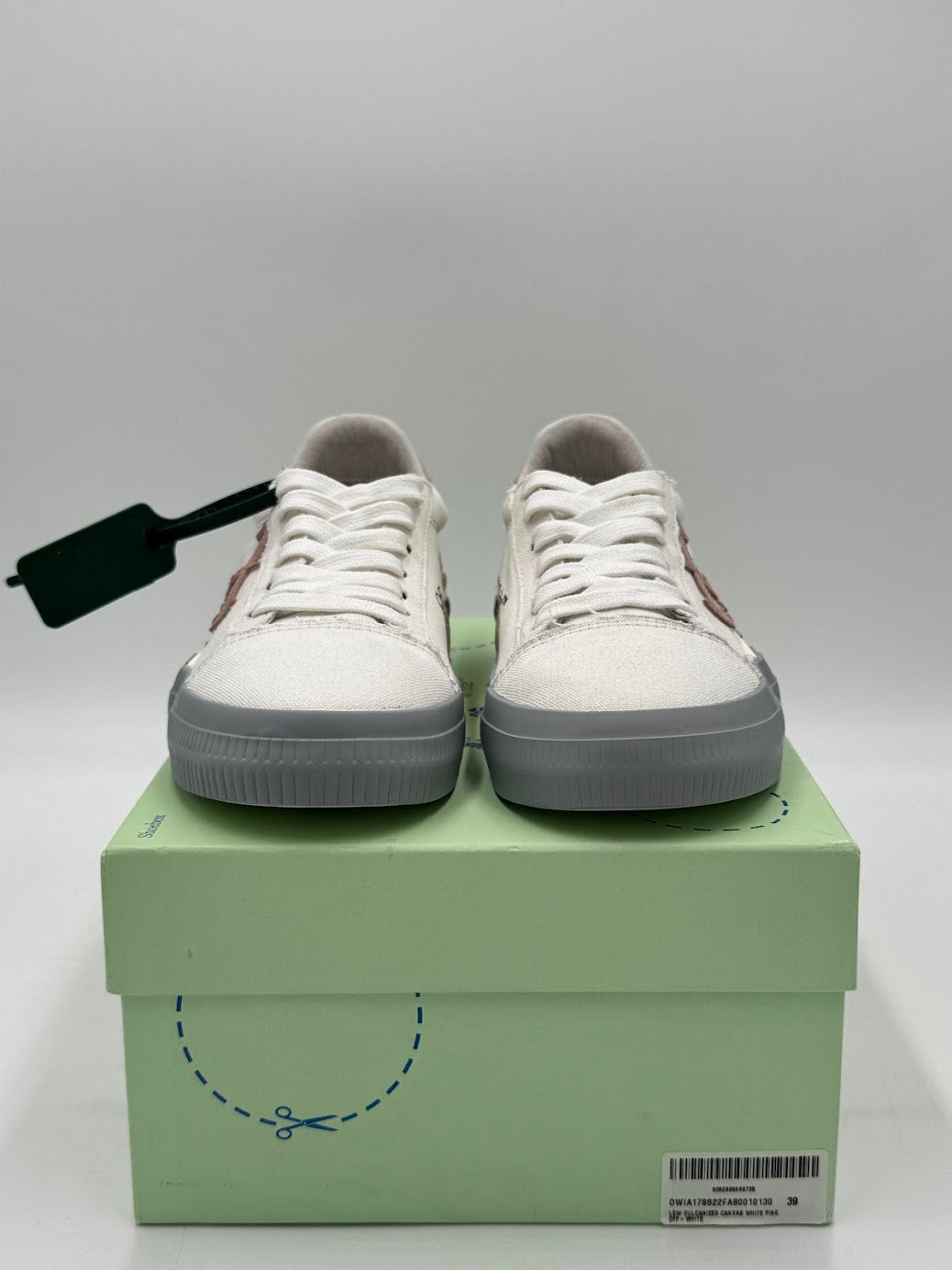 OFF-WHITE Vulc Low Canvas White Light Pink Grey