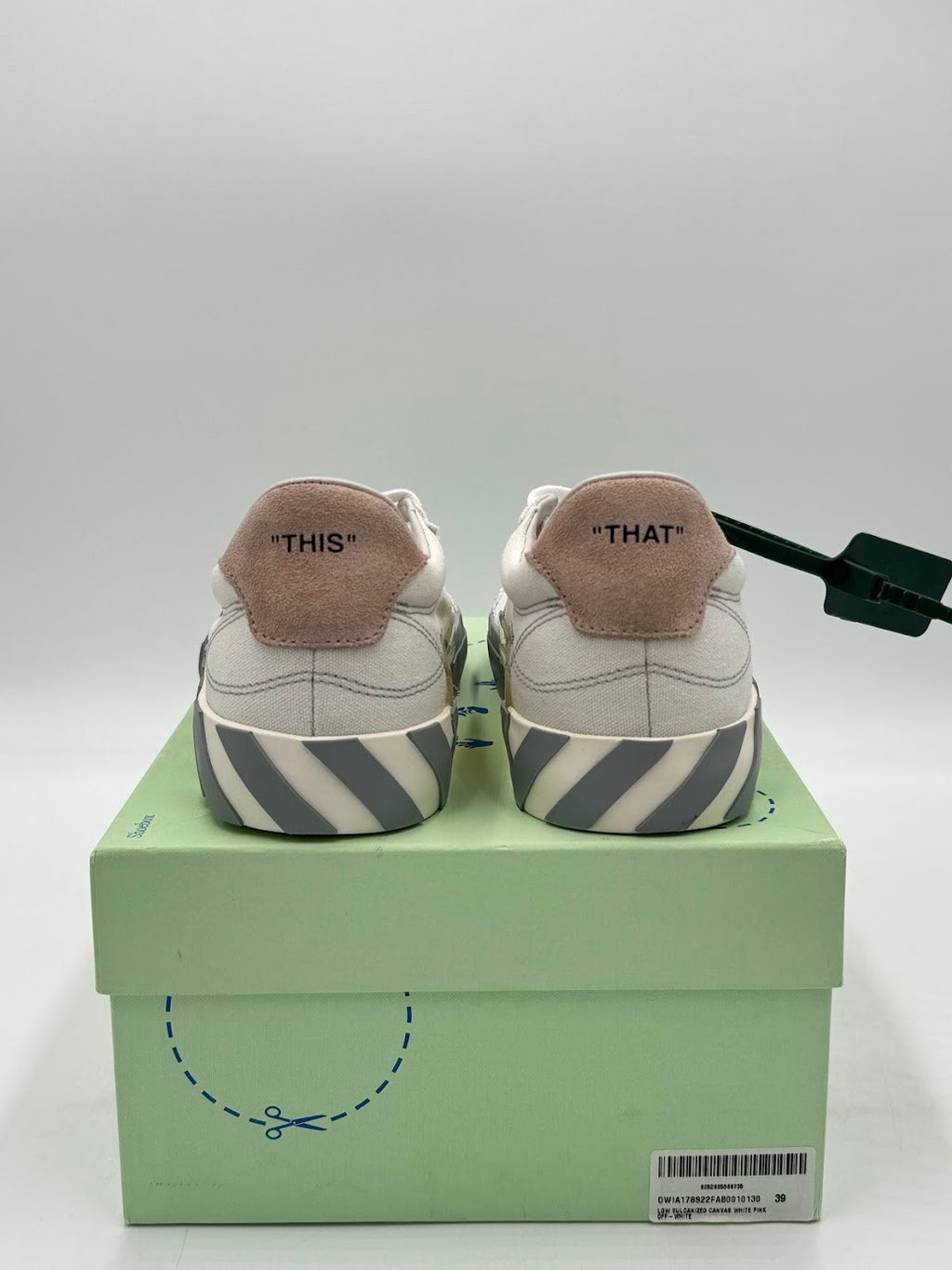 OFF-WHITE Vulc Low Canvas White Light Pink Grey