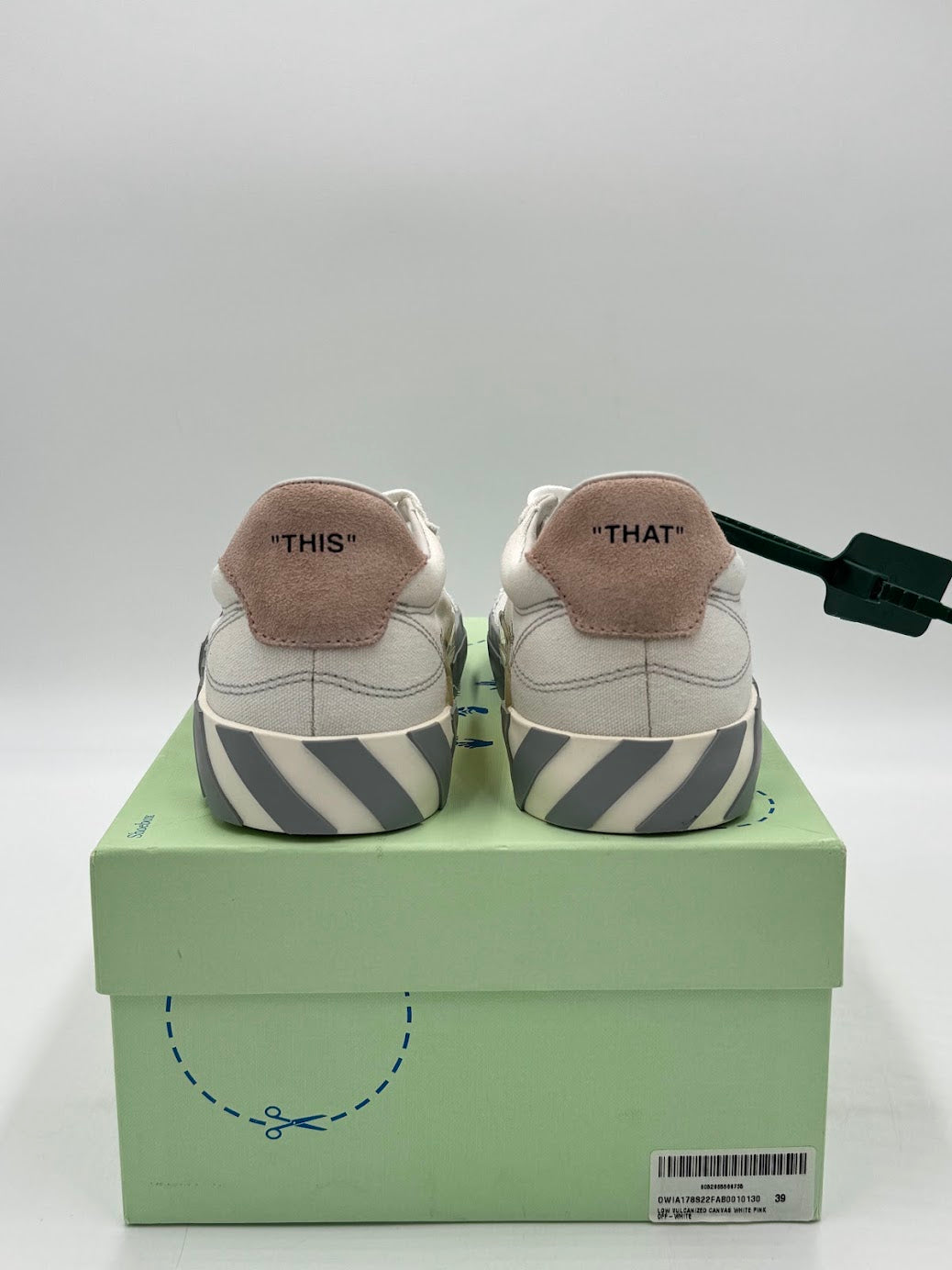 OFF-WHITE Vulc Low Canvas White Light Pink Grey