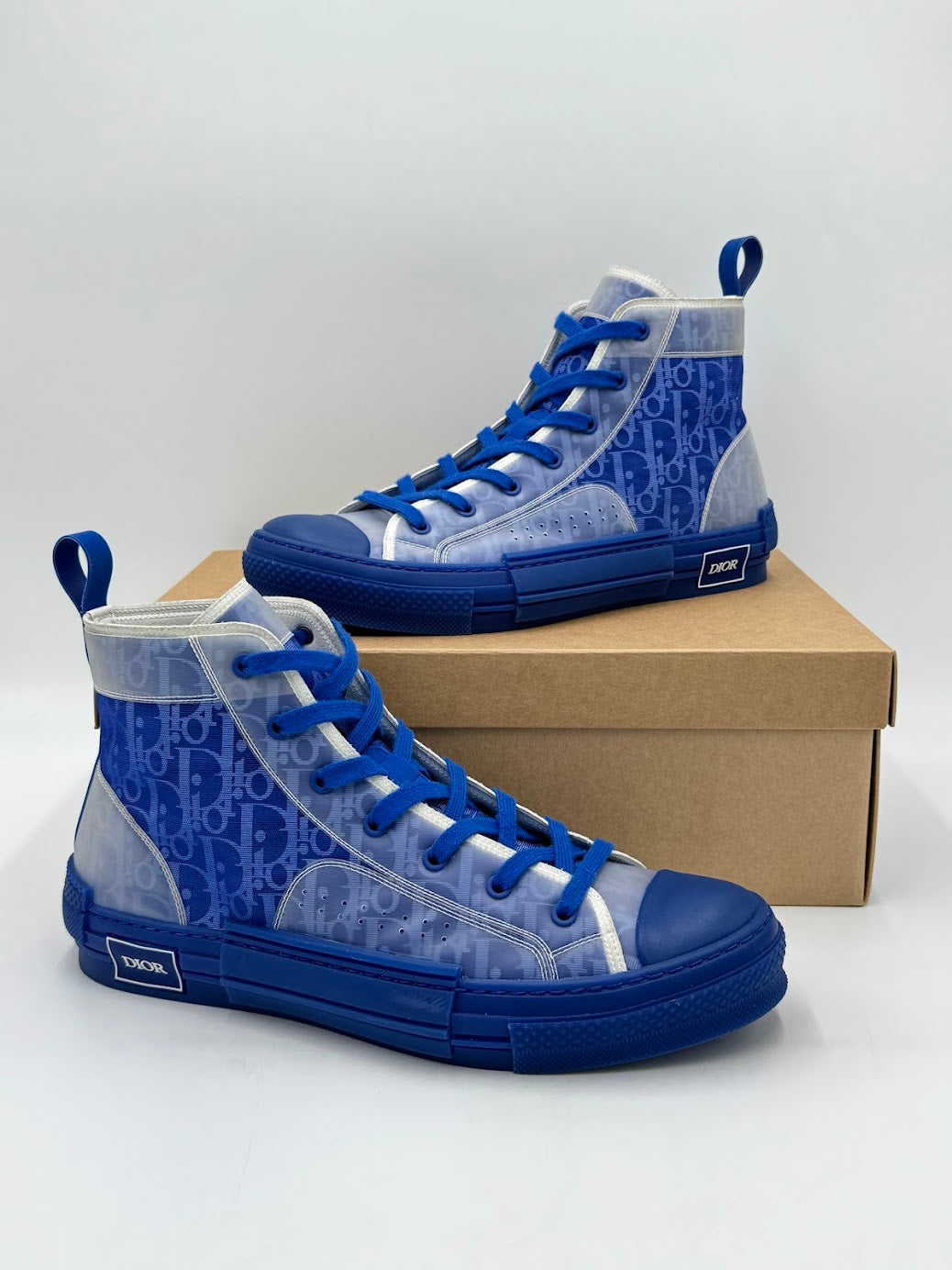 Dior B23 High Top Blue Dior Oblique Canvas