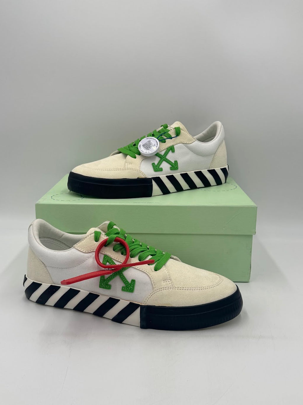 OFF-WHITE Vulc Low White Lime Green