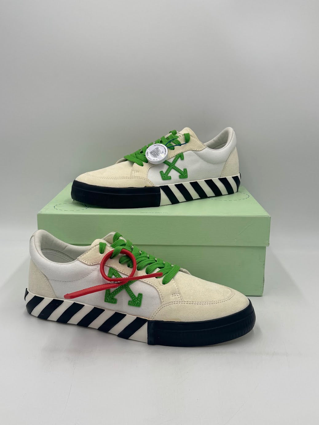 OFF-WHITE Vulc Low White Lime Green