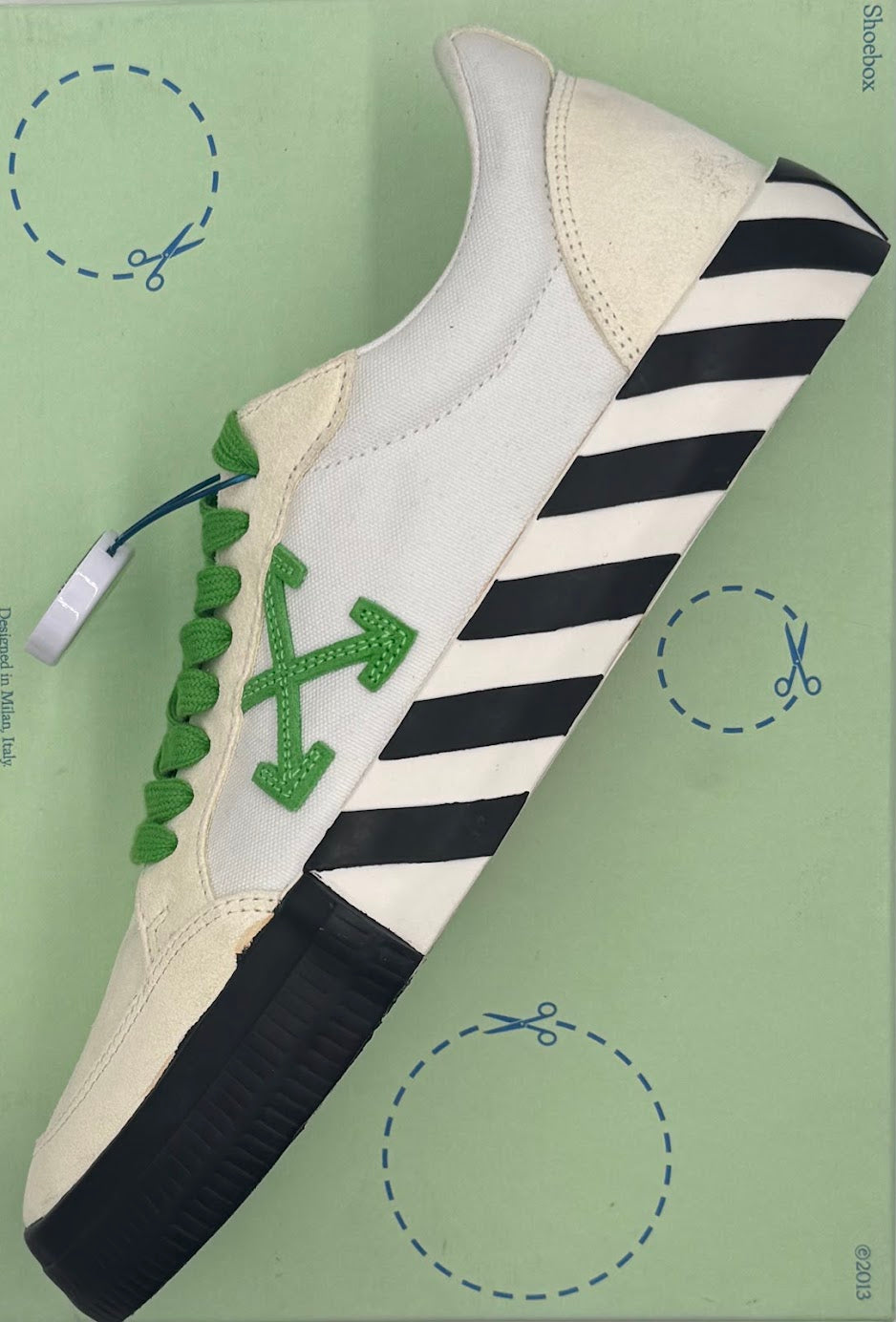 OFF-WHITE Vulc Low White Lime Green
