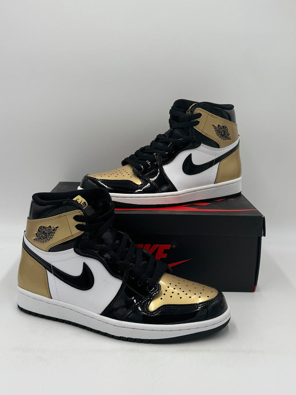 Jordan 1 Retro High NRG Patent Gold Toe