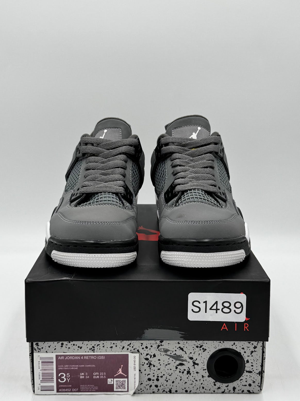 Jordan 4 Retro Cool Grey (2019) (GS)