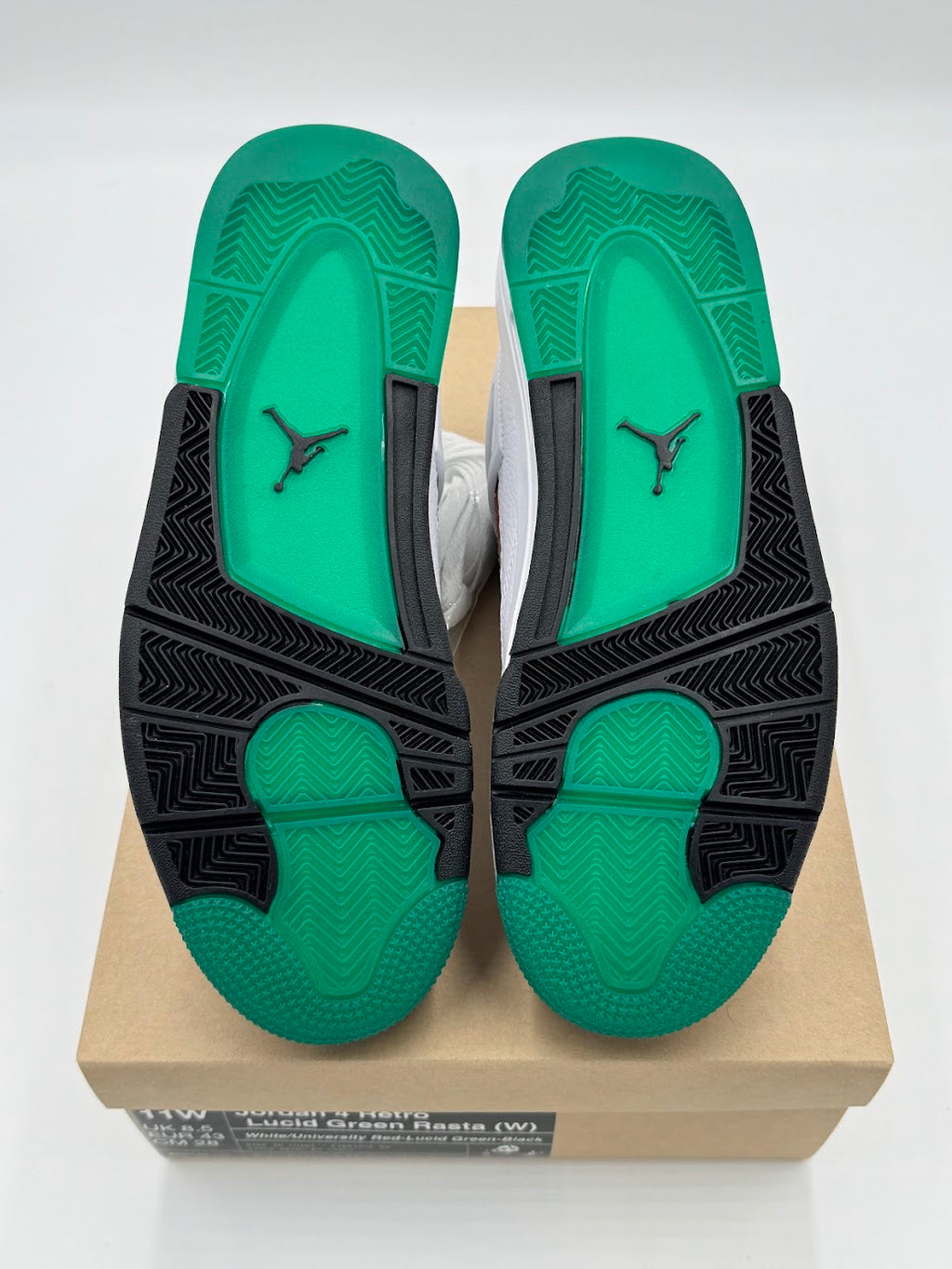 Jordan 4 Retro Lucid Green Rasta