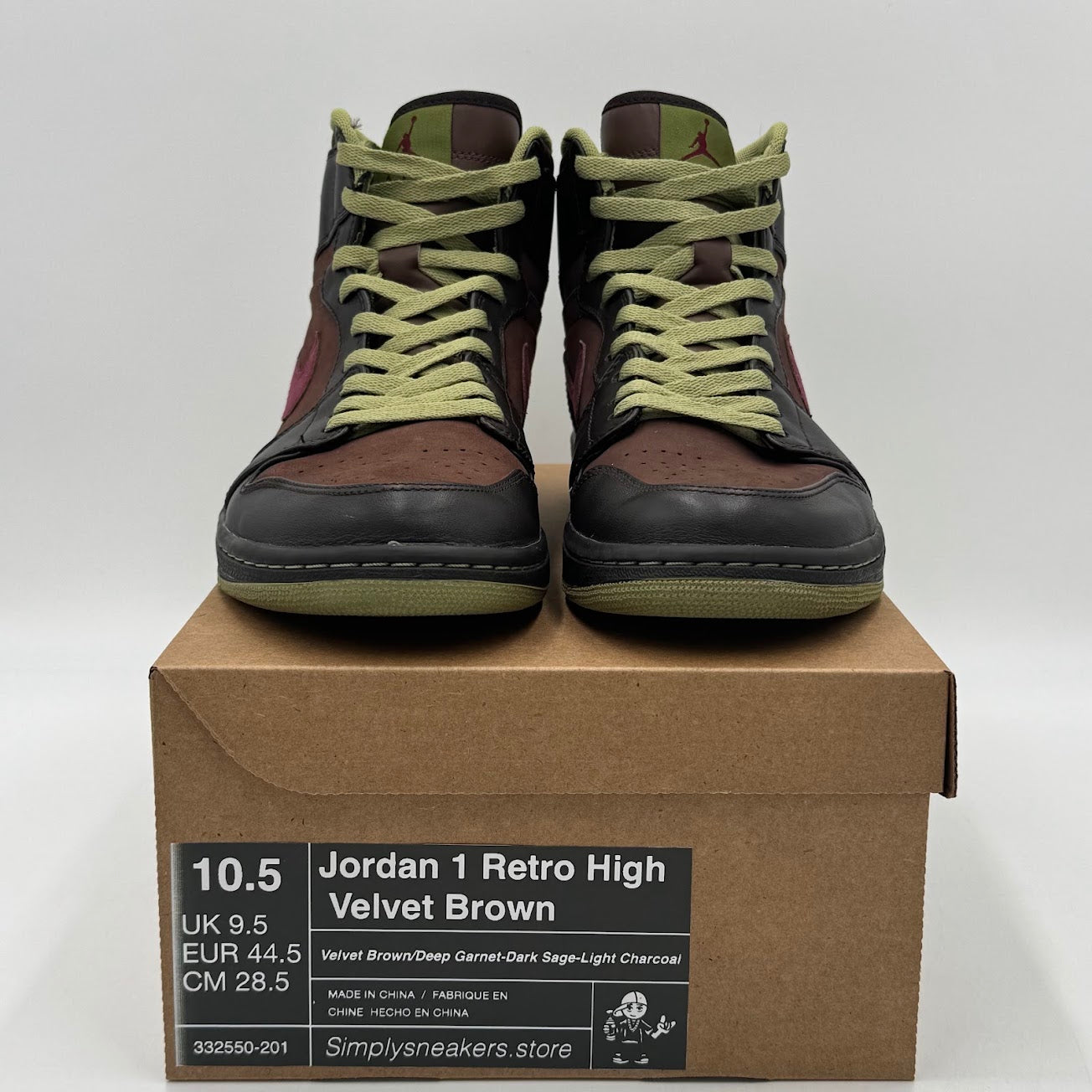 Jordan 1 Retro High Velvet Brown (2010)