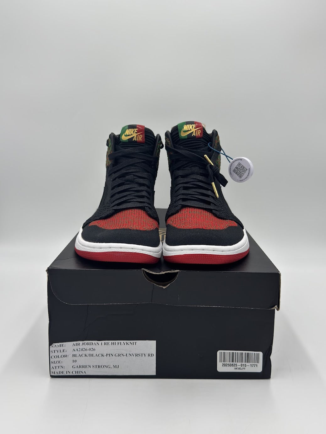 Jordan 1 Retro High Flyknit Black History Month (2018) (Promo Sample)